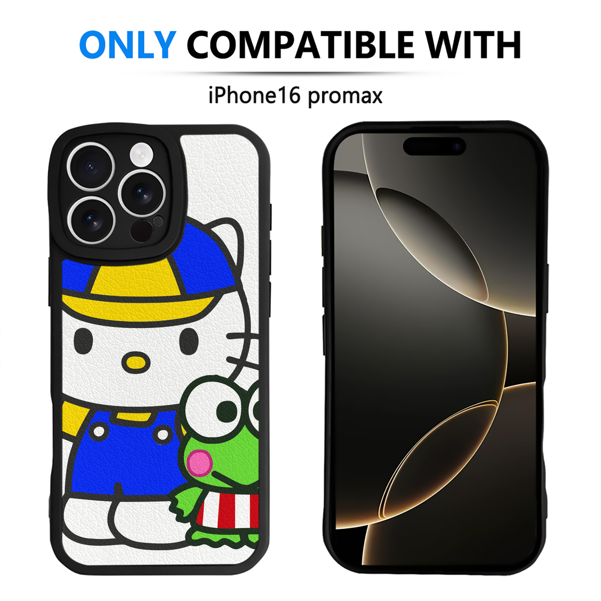 （画像用） Hello Kitty ハローキティ 【iPhone 16シリーズ対応】シリコンスマホケース（レザー調） 材質：シリコン